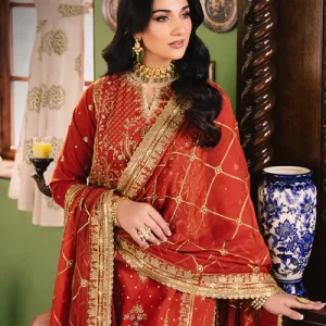 AJLP-04 EMBROIDERED TWISTED LAWN 3PCS